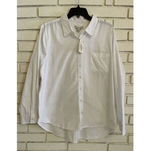 NEW Alexander Jordan Mens White Button Up Pocket‎ Dress Shirt Size XL